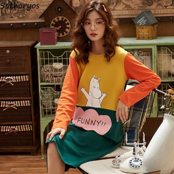 

Nightgowns Women Short Sleeve Summer New 2020 Sleepwear Comfortable Korean Style Womens Clothing High Quality Daily Simple Chic