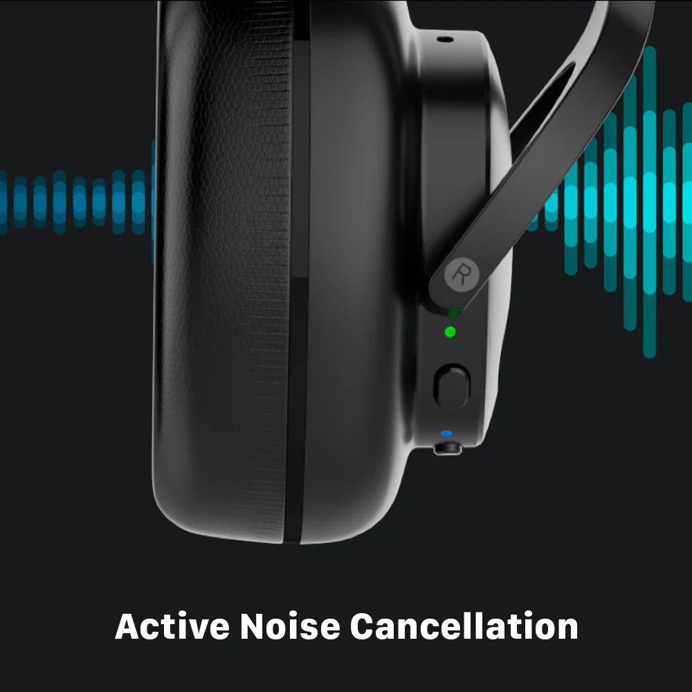 Mobvoi ANC Dual mic Active Noise Cancellation Headphones Foldable Headphones Bluetooth 5 1 30 Hours Battery Life on 1 charge