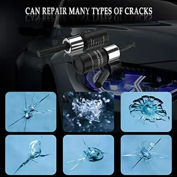 

2 PCS Repair fluid kit Automotive Glass Car Windshield Crack Gift 60 to 90 ℉