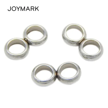 

2.0mm-5.0mm Double Hole Stainless Steel Slider Spacer Positioning Stopper Beads Adjustable Leather Cord Clasp BXGA009