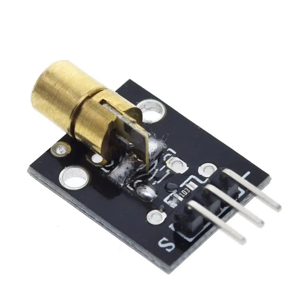 KY-008 3pin 650nm Red Laser Transmitter Dot Diode Copper Head Module for arduino DIY Kit