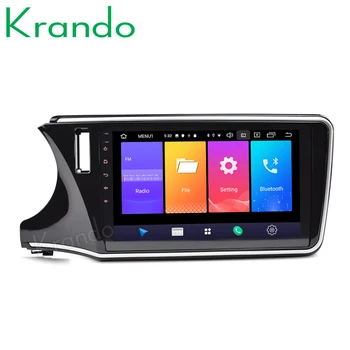 

Krando Android 9.0 10.1" Full touch screen car Multmedia system for Honda City 2014+ audio player gps navigation No 2din DVD