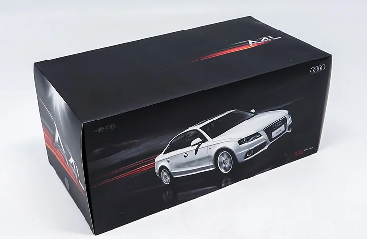 1/18 2010 A4L AUDI литой металлический автомобиль из сплава игрушка Черная для детей