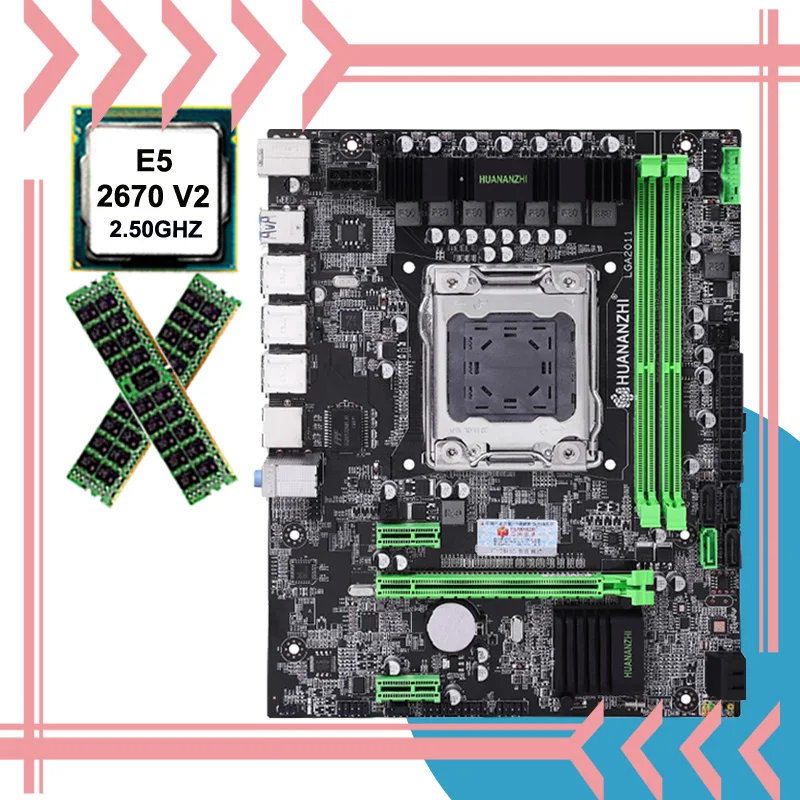 Строительный Идеальный компьютер HUANAN X79 материнская плата процессор Intel Xeon E5 2670 V2