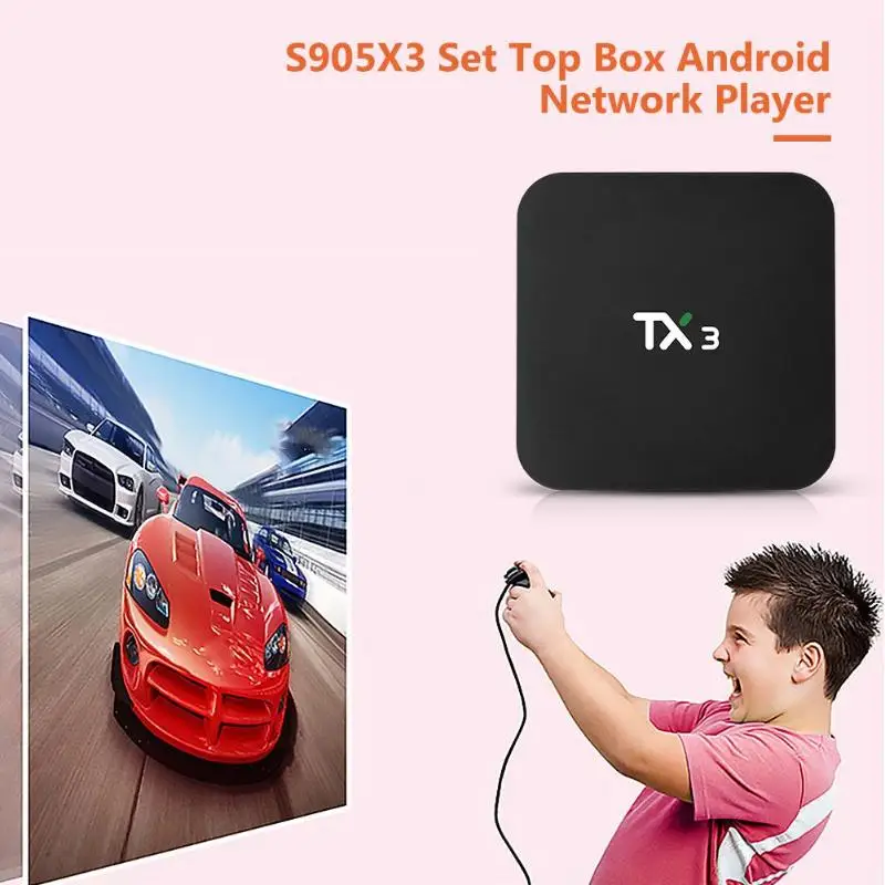 S905X3 Смарт ТВ приставка 4K 8K HDMI2.1 4G 32G для Android 9,0 WiFi приставка