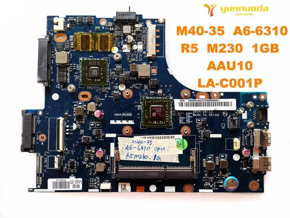 

Оригинальный Для Lenovo M40-35 S435 Материнская плата ноутбука M40-35 A6-6310 R5 M230 1 ГБ AAU10 LA-C001P испытанное хорошее Бесплатная доставка