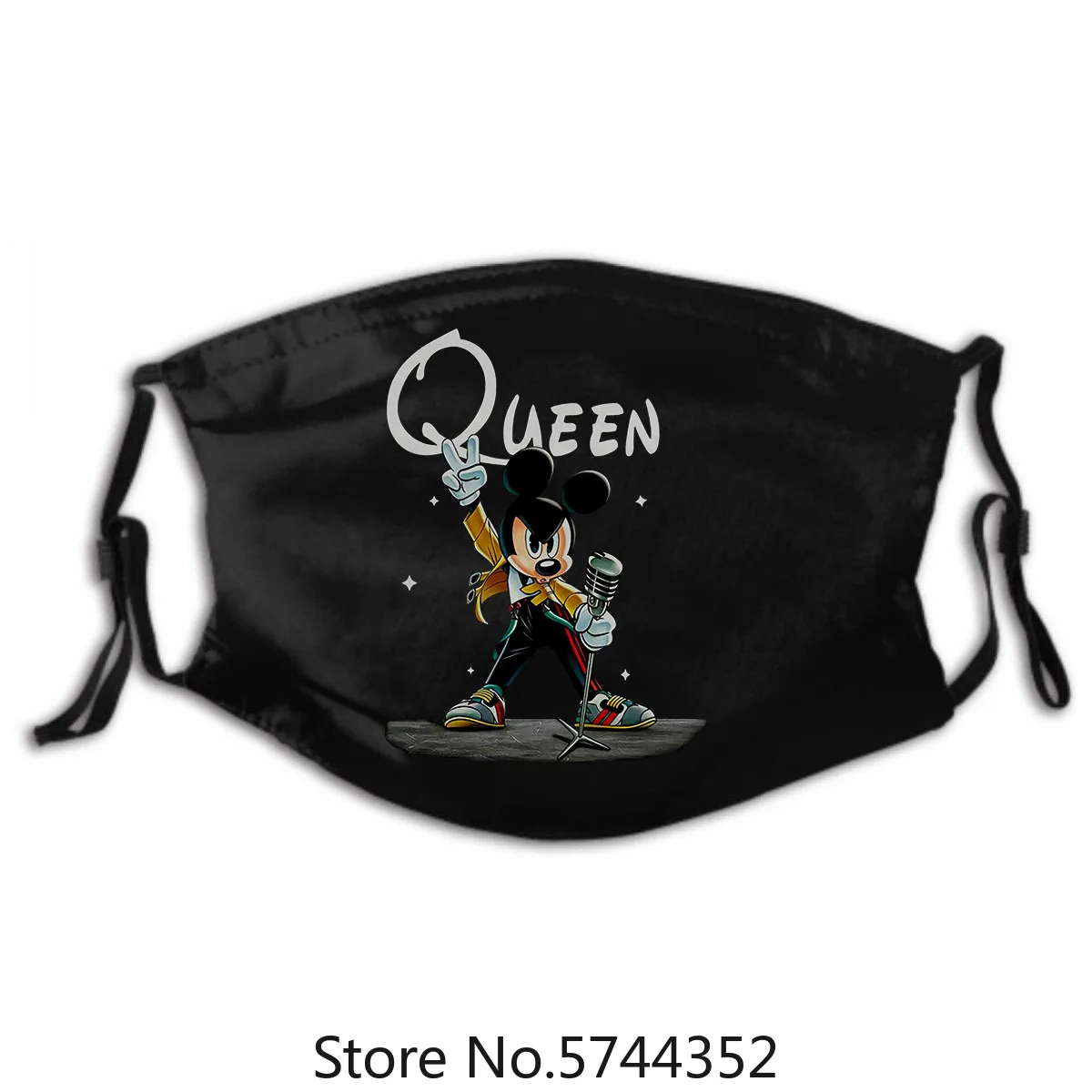 

Mask with PM2.5 Filters 5 Layers of Protection for Unisex Black Mask, Cool Tee Washable Reusable As Freddie Mercury Rock