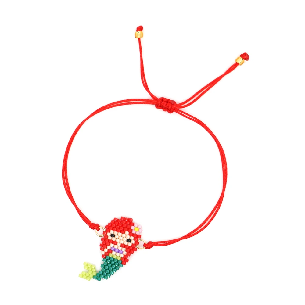 Go2boho браслет Русалка MIYUKI Браслеты Для женщин Pulseiras Mujer Moda ручной работы ребенка, ювелирное изделие для девочек в богемном стиле с бисером ручной работы