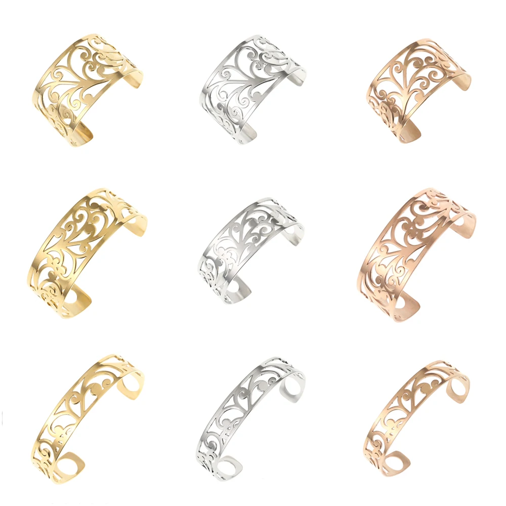 Legenstar браслет на манжет Femme Цветок Браслет Bijoux люкс ювелирные изделия из нержавеющей стали подходят Реверсивный Кожаный Ремешок любовь Pulseiras