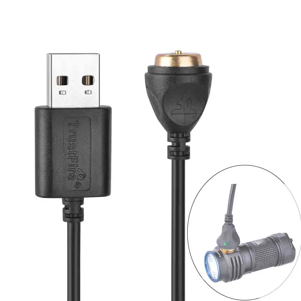 Trustfire MW1 Smart Magnetic Charging Cable for Trustfire MC1 MC12 MC18 MC3 MC5 Flashlight and E18R E30R HM65R solar spotlight cable led strip cable splitter connectors cable