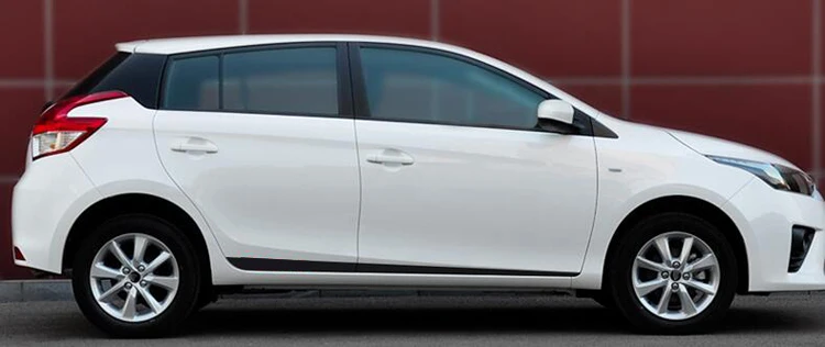 Автомобильный Стайлинг наклейка из углеродного волокна автомобильный боковой Стикер на автомобильную юбку автомобильные аксессуары для Toyota Yaris
