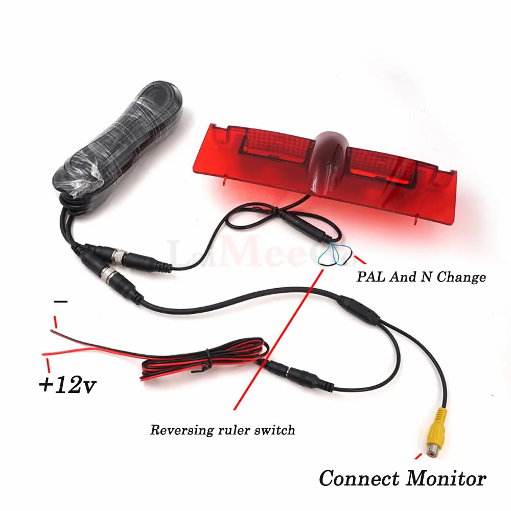 Parking System 7 HD Car Monitor Waterproof Car rear view Backup camera + monitor for Chevrolet express brake light camera (8)