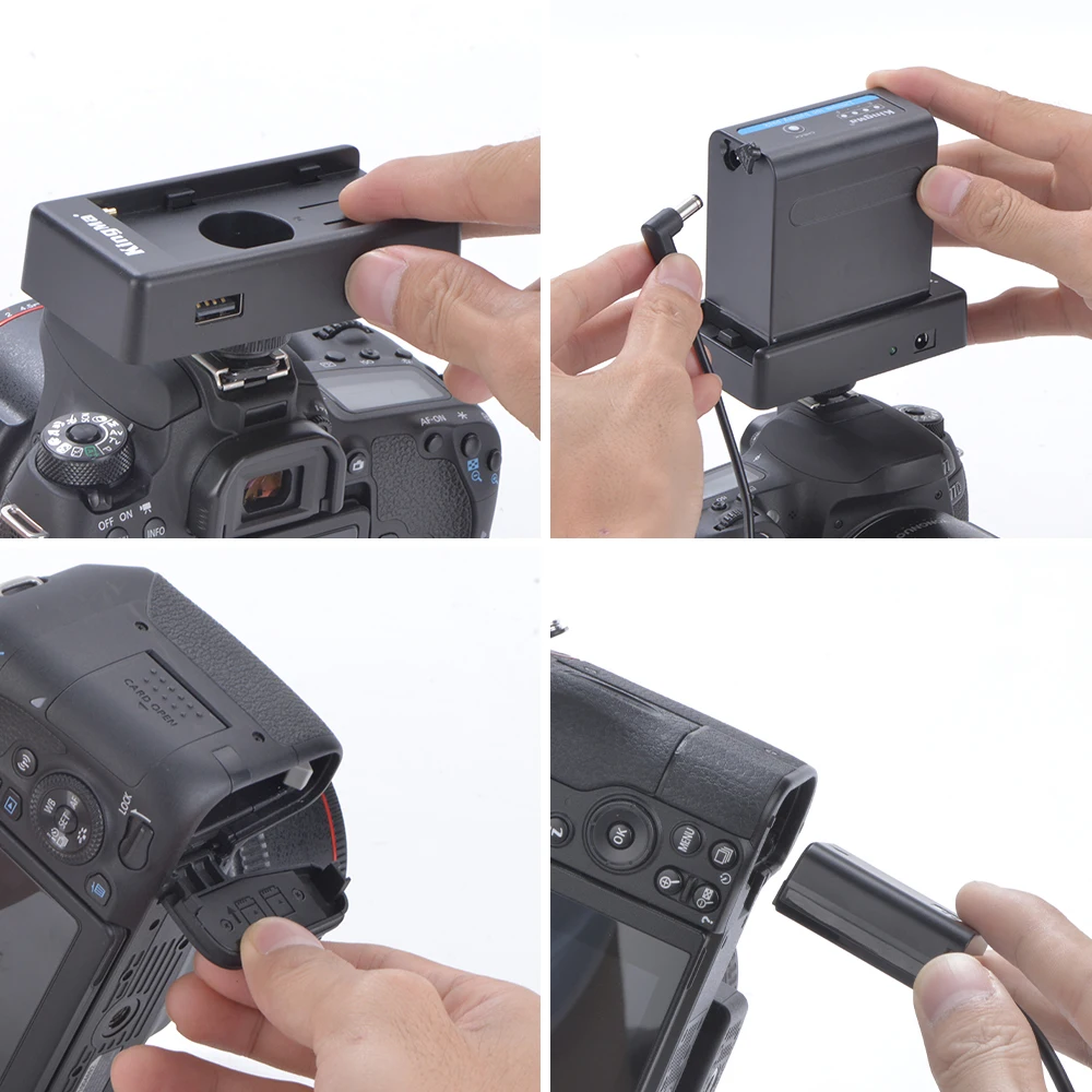 Bateria Manequim com Np-f Placa Adaptadora de Bateria Sony Zv-e10 A7m2 A7ii A7s A7r A7rii A6000 A6300 A6400 A6500 Kingma-np-fw50 - Image 5
