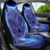 1/2/7PCS Universal 3D Wolf Printed Car Seat Cover Polyester Fabric Elastic Auto Seat Cushion Protector Cover Car All Inclusive ► Photo 3/6