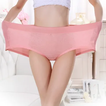 

2 pcs Big yards underwear Ms underwear Big yards Bamboo Fiber women's underwear briefs breathable AZ53