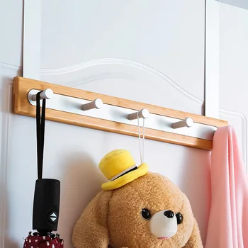 

Over The Door Multifunction 5 Hooks Hanger Creative Organizer for Coat Towel Bag Robe Kitchen Organizer Rack Hook(Matt Version)