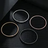 HuPo.HuTu.  Stylish And Simple Personality Diameter 3mm Spring Coil Bracelet Men Screw Head Open Carbon Steel Bracelet Women 3