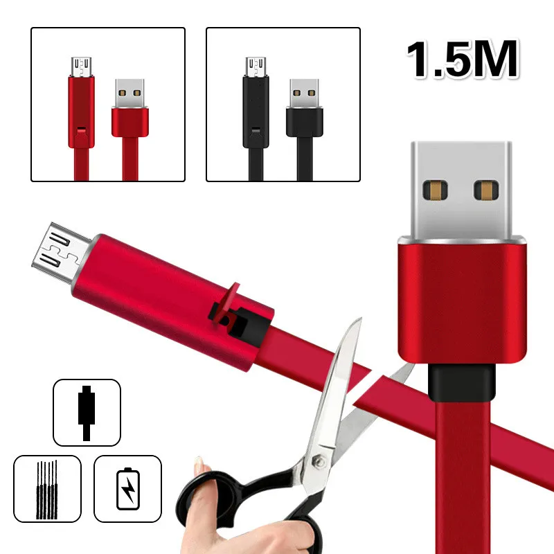 1 5 м возобновляемый USB кабель запасной телефон зарядное устройство Micro C Type для