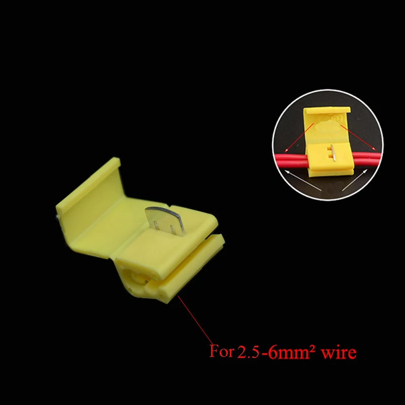 20/10 шт. 2 Pin T Форма Кабель с разъемом, наконечники для обжимной соединитель Scotch Lock быстрый зажим для электрического автомобиля аудио набор инструментов