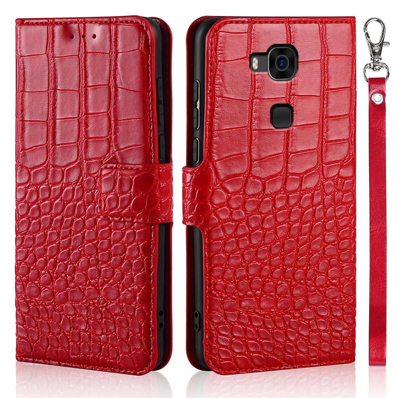 Flip Phone Case for Huawei Ascend G8 GX8 RIO-L01 RIO-L02 Cover Crocodile Texture Leather Book Design Luxury Coque Wllet Capa huawei pu case