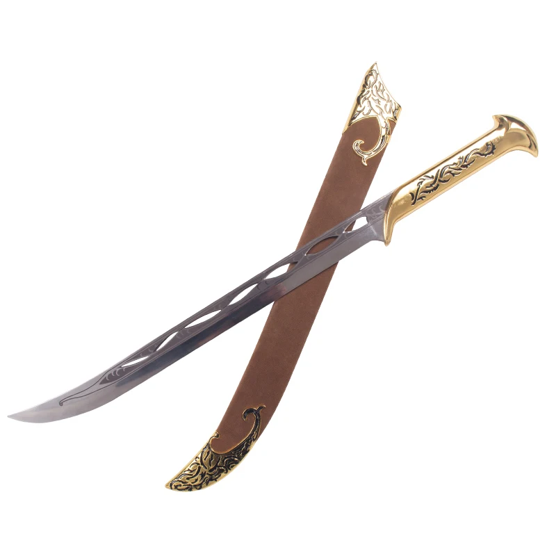 

Cos Elves King Sword The Hobbit movie props Stainless steel material length 71cm/85cm Perforated version home decor