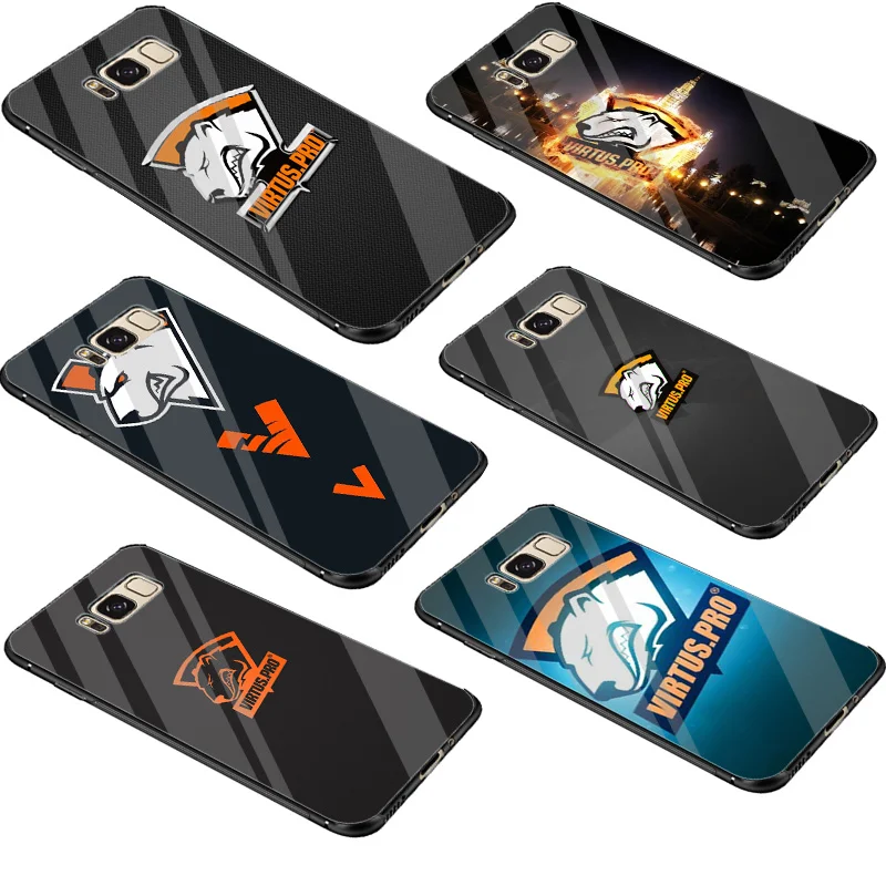 Virtus Pro Стекло чехол из термопластичного полиуретана для samsung A70 A50 A40 A30 A20 A10 A60 Note 8 9 S10 S7 край S8 S9 плюс крышка корпуса
