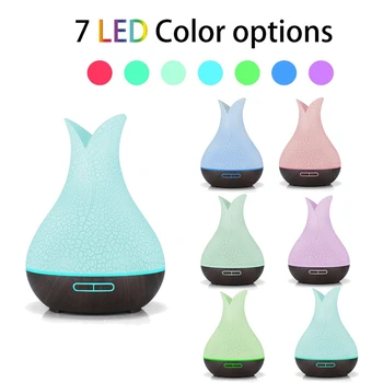 

Essential Oil Diffusers 400Ml Crack Colorful Aromatherapy Machine Electric Humidifier Aromatherapy for Home Office Yoga Hotel