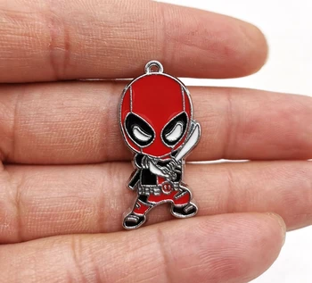 

new 10 Pcs Deadpool Metal Charms DIY Jewelry Making Pendants Gifts H-41