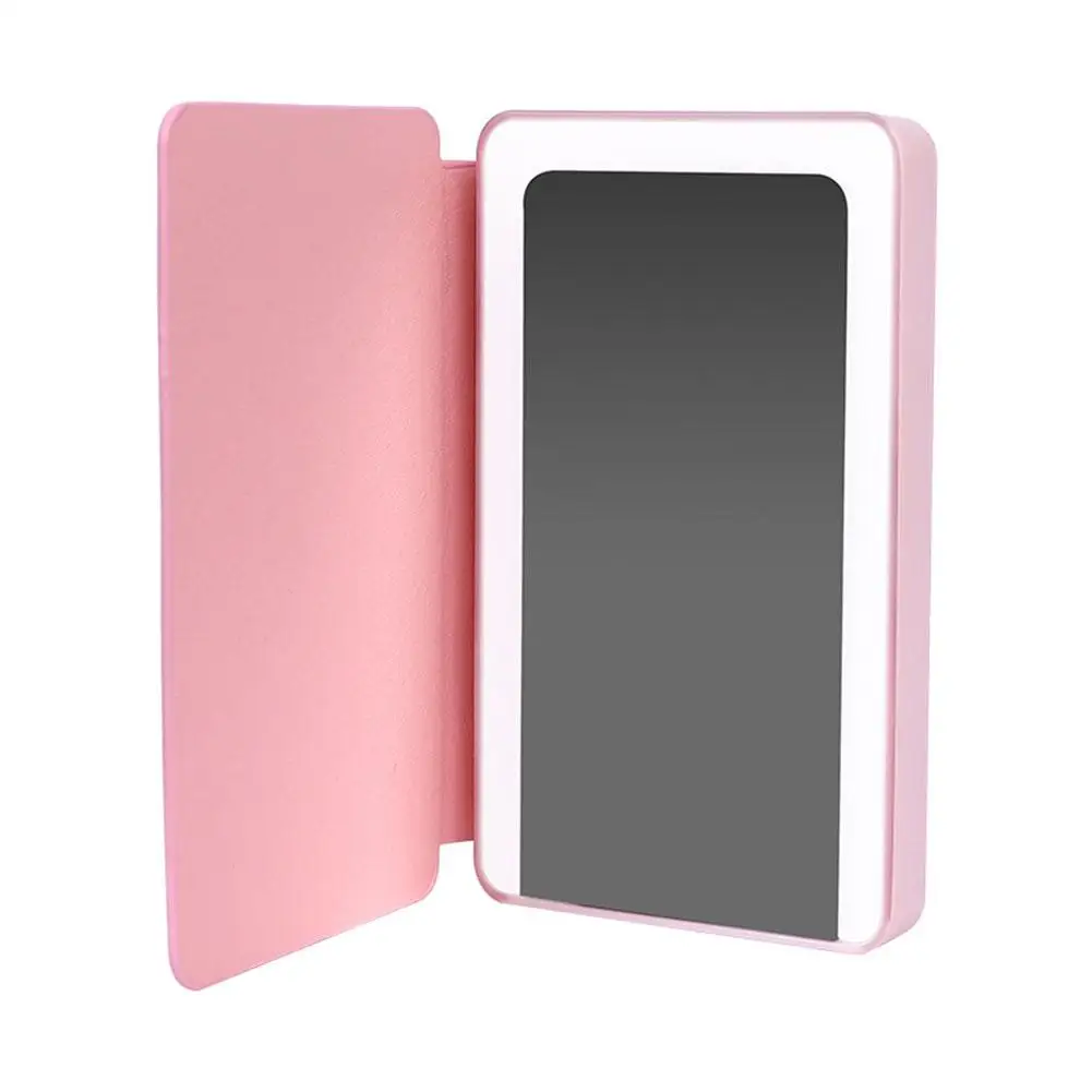 

Smart LED Touch Screen Makeup Mirror Tabletop Portable Vanity Dimmable LED Mirror Micro USB Rechargeable