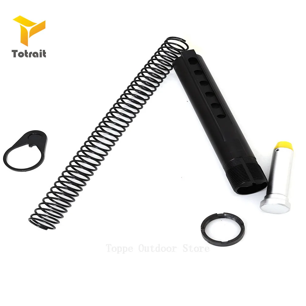 TOtrait AR15 M4 защелка Mil-spec 6 Положение буфера удлинительная трубка стержень в сборе/комплект 5 предметов комбинированный цилиндр стержень Концевая пластина пружинная гайка