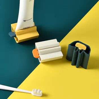 

Toothpaste Tube Squeezer Toothpaste Squeezer Roller Facial Cleanser Holder Stand For Bathroom Accessorie Press Rolling Holder^o^