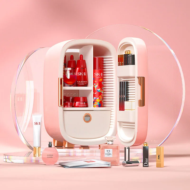 Skin Care Makeup Fridge Mini 12l Oranigzer With Freeze Storage Cosmetic Peer Refrigerator For Bedroom Refreshing Home Office Storage Aliexpress