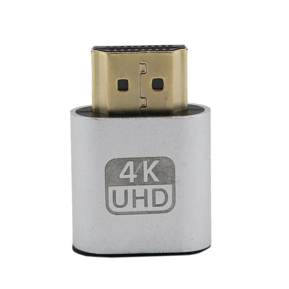 VGA HDMI Dummy Plug Virtual Display Emulator Adapter DDC Edid Support 1920x1080P For Video Card BTC Mining Miner
