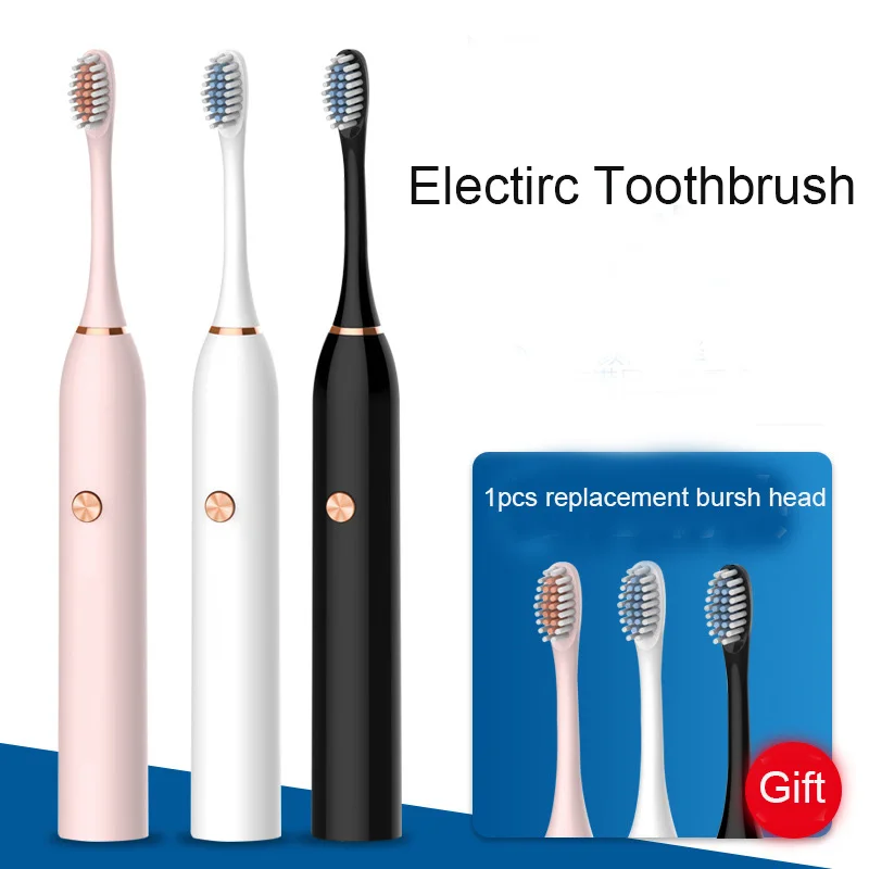 Sonic Electric Toothbrush Ultrasonic Automatic Tooth Brush battery Operated Oral Hygiene Waterproof dental Cleaning 2pcs head Sonic Electric Toothbrush Ultrasonic Automatic Tooth Brush battery Operated Oral Hygiene Waterproof dental Cleaning 2pcs head