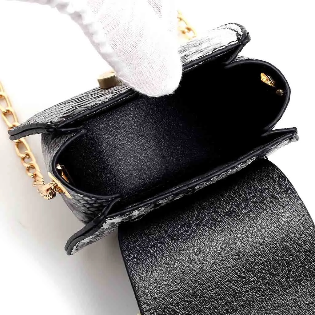 Женская мини-сумка на плечо со змеиным узором, роскошные сумки, женские сумки, дизайнерские сумки-мессенджеры через плечо, змеиная сумка, сумка# YJ