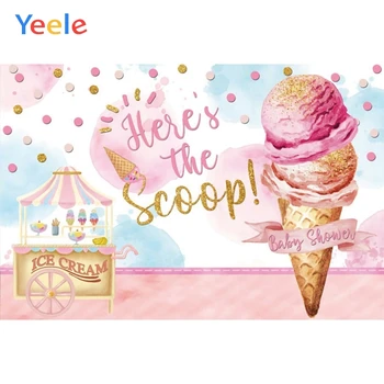 

Donuts Candy Cake Candy Ice Cream Cart Newborn Baby Shower Birthday Backdrop Vinyl Photography Background For Photo Studio Shoot