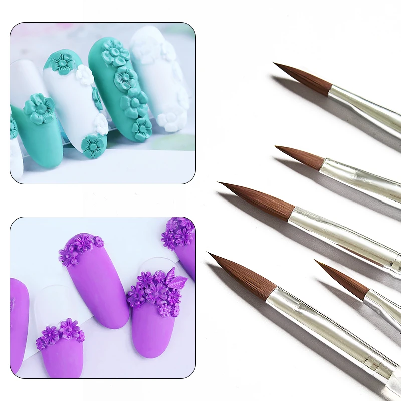 Кисти для маникюра, Гель-лак для ногтей, кисть для дизайна ногтей, градиентная акриловая кристаллическая линия для 3D рисования, инструменты для рисования