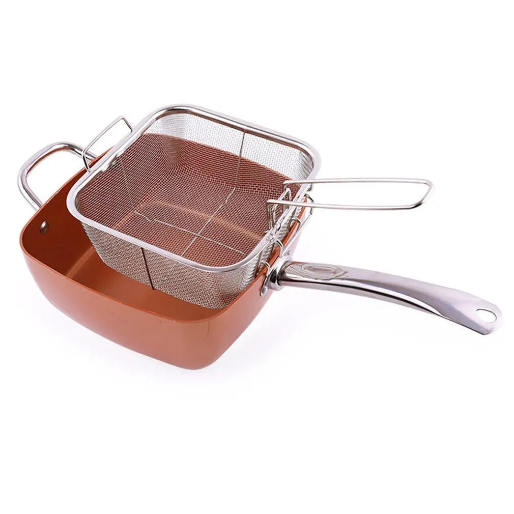 

Copper Pan Copper Color Aluminum Pot Four-Piece Suit Non-Stick Household Fashion Professional Life Small Helper