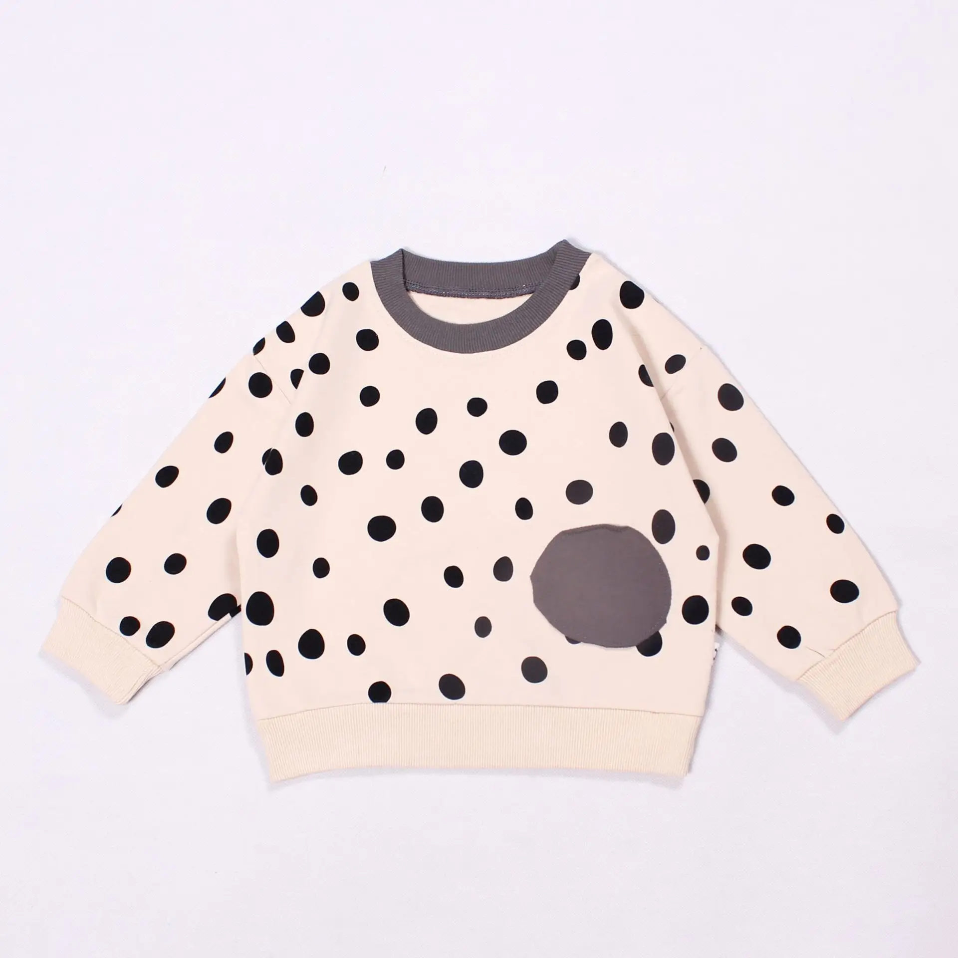 Toddler Infant 2 3 4 5 6 Years Baby Girl Sweatshirt Kids Pulloverts Top Tees Children's Long Sleeve Polka Dot T Shirts for Girls