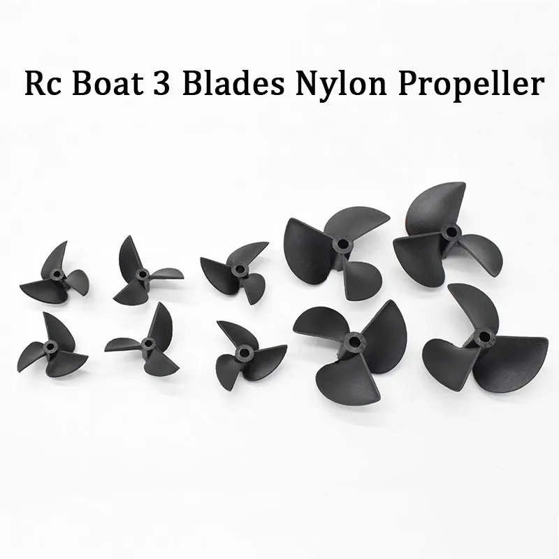Rc Boot Propeller Positive & Reverse 3 klingen Nylon Propeller DIY Modell Boot 3 Blatt Paddel Für 3mm/4mm/4,8mm Rc Boot Welle