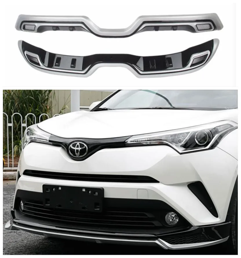 

ABS Paint Car Front Rear Bumper Protector Guard Skid Plate Bumper Diffuser Fits For Toyota CHR C-HR 2017 2018 2019