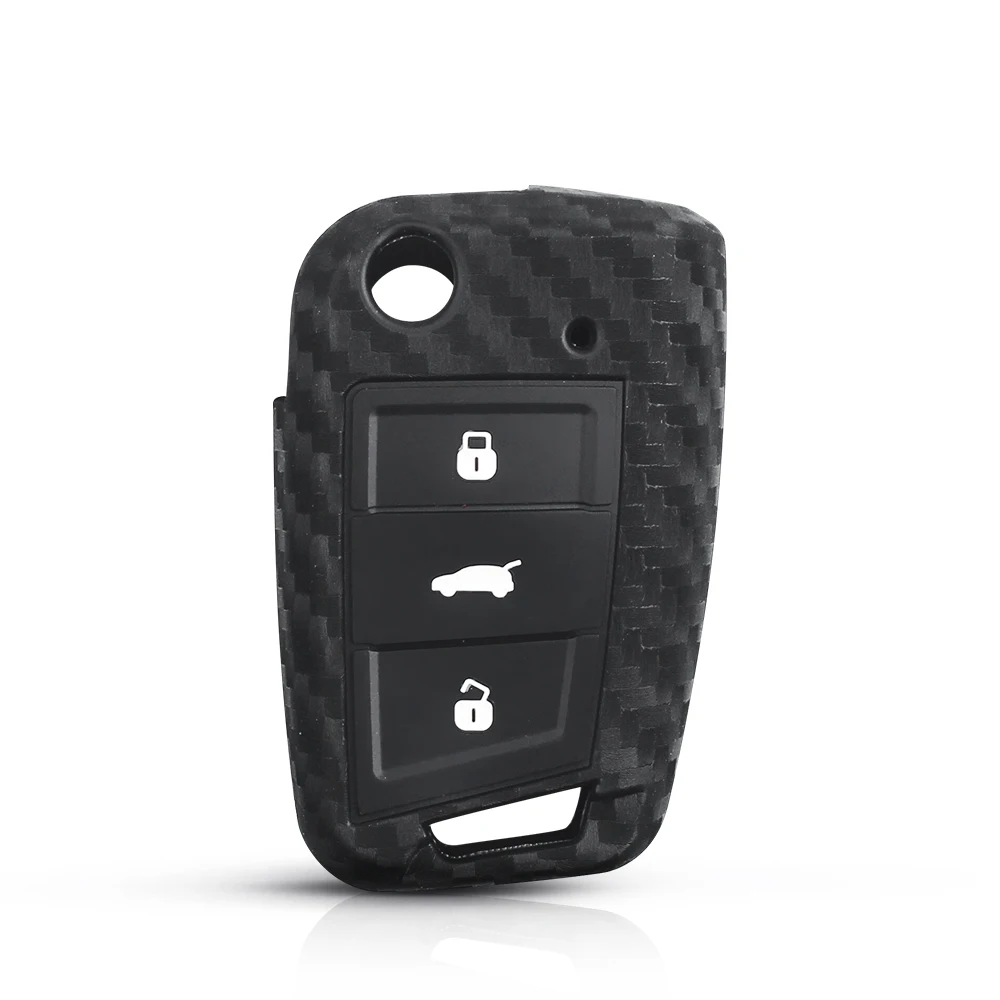 Cover chiave telecomando per VW Polo Golf 7 Tiguan Per Skoda Octavia Per SEAT Leon ibiza 2015 - H87aab0b616d641a7917185043178d8c7e