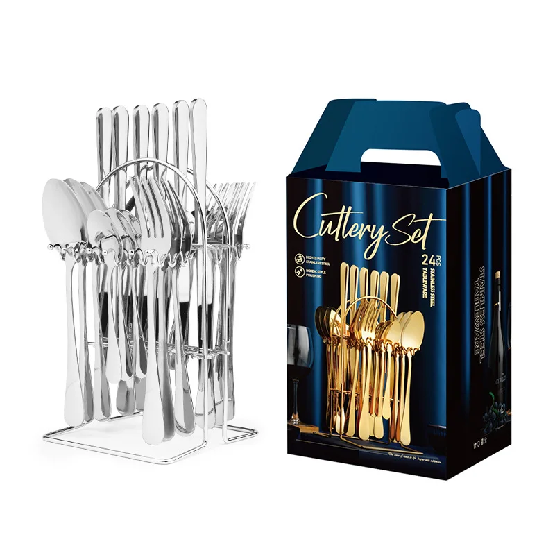 24pcs silver set