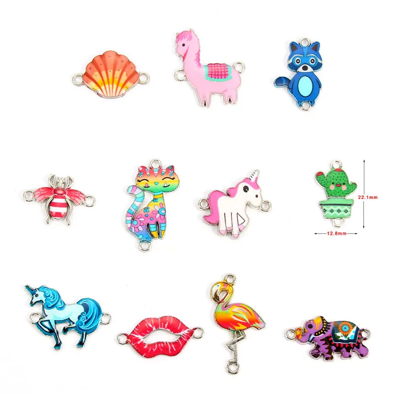 Новое поступление 10 шт. смешанных цветов каплевидное масло слон Единорог медведь