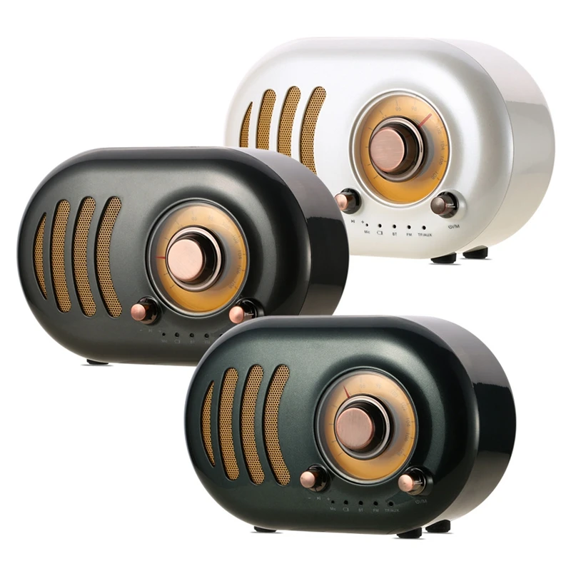 Remax HIFI Ретро Bluetooth радио динамик портативный мини динамик Поддержка TF карты играть радиоприемник с громкоговорителем телефон ПК беспроводной динамик
