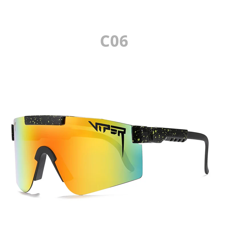 Оригинальные спортивные очки Pit Viper google TR90, поляризационные солнцезащитные очки для мужчин/женщин, ветрозащитные очки, УФ зеркальные линзы - Цвет линз: C6