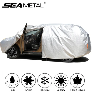 

Car Sunshade Cover Exterior Peotector Four Season Universal Outdoor Covers Snow Ice Hail Waterproof Dustproof Sun Shade Anti-UV
