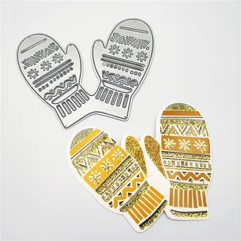 

9*7.4cm Snow gloves die Cutting dies metal crafts paper die-cutting /DIY embossing Christmas Halloween Scrapbooking