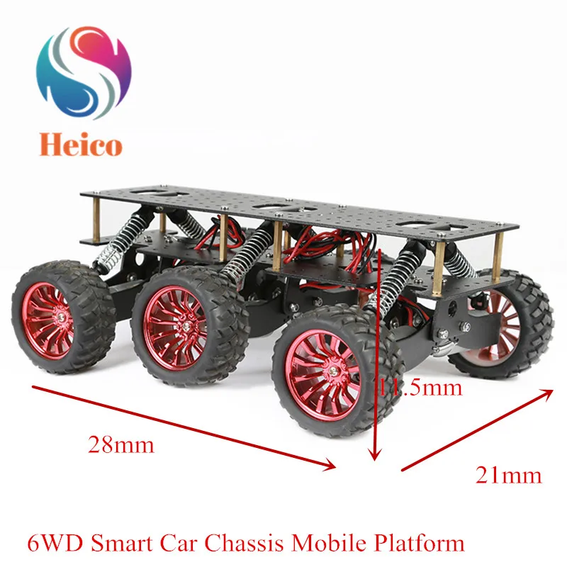  Smart Car Chassis Mobile Platform With 6WD Shock Absorption Off-road Climbing Car Model for Arduino - 4000378902472