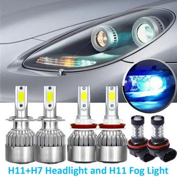 

6Pcs Ice Blue LED Headlight Hi/Low Beam + Fog Light For Ford-Fusion 2006-15 Car Headlight Car Front Light LED Light Bulb